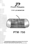 Power Acoustik ptm-750 User's Manual