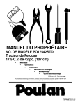 Poulan PO17542LT User's Manual