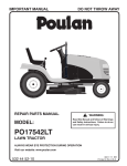 Poulan PO17542LT Parts Manual