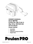 Poulan 960 72 00-13 User's Manual