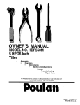 Poulan Pro HDF550M User's Manual