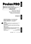 Poulan Pro BVM200VS User's Manual