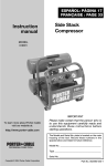 Porter-Cable C3001 User's Manual