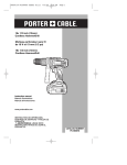 Porter-Cable 90550130 User's Manual