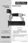 Porter-Cable 894884-003 User's Manual