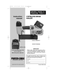 Porter-Cable 8604 User's Manual