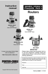 Porter-Cable 691 User's Manual