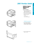 Pontiac pontiac 2001 User's Manual