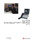 Polycom VVXTM 1500 User's Manual