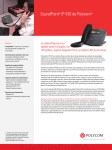 Polycom SoundPoint IP 430 de User's Manual