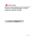 Polycom READIMANAGER LX100 User's Manual