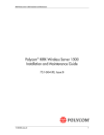 Polycom KIRK KWS1500 User's Manual