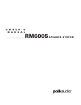 Polk Audio RM6005 User's Manual