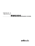 Polk Audio RM6000 User's Manual