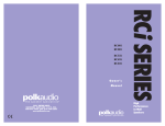 Polk Audio RC60i User's Manual