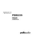 Polk Audio PSWi225 User's Manual