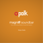 Polk Audio MagniFi Owner's Manual