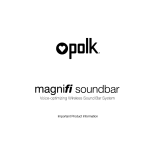 Polk Audio MagniFi Owner's Manual
