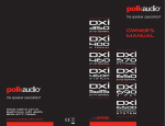 Polk Audio DXi350 User's Manual