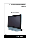 Polaroid PLA 4260 User's Manual