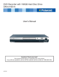 Polaroid DRA-01601A User's Manual