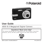 Polaroid t830 User's Manual