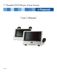 Polaroid 7" Portable DVD Player User's Manual