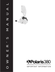 Polaris Vac-Sweep 380 User's Manual