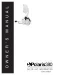 Polaris Vac-Sweep 380 User's Manual