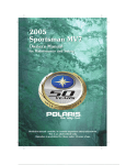 Polaris Sprotsman MV7 User's Manual