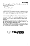 Polaris Sportsman 500 EFI Touring User's Manual