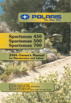Polaris Sportsman 450 User's Manual