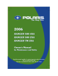 Polaris 500 4X4 User's Manual