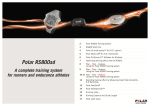 Polar RS 800 SD User's Manual