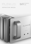 Plinius Audio P10 User's Manual