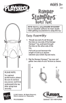 Playskool Romper Stompers Beast Feet 34889 User's Manual