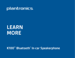 Plantronics K100 User's Manual