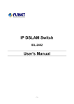 Planet Technology IDL-2402 User's Manual
