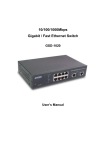 Planet Technology GSD-1020 User's Manual