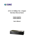 Planet Technology FGSW-2402PVS User's Manual