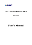 Planet Technology DTR-100D User's Manual