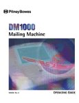 Pitney Bowes DM1000 User's Manual