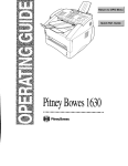 Pitney Bowes 1630 User's Manual