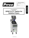 Pitco Frialator L22-375 User's Manual