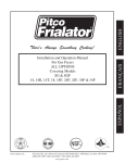 Pitco Frialator SG User's Manual