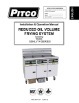 Pitco Frialator SSHLV14 User's Manual