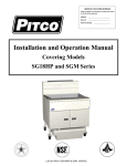 Pitco Frialator L20-281 User's Manual