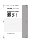 Pioneer VSX-D814 User's Manual