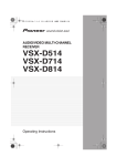 Pioneer VSX-D514 User's Manual