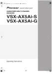 Pioneer VSX-AX5Ai-G User's Manual